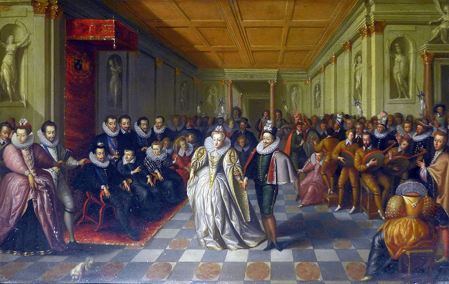 Mariage d'Anne de Joyeuse avec Marguerite de Vaudémont-Lorraine - petite version sur cuivre - Louvre